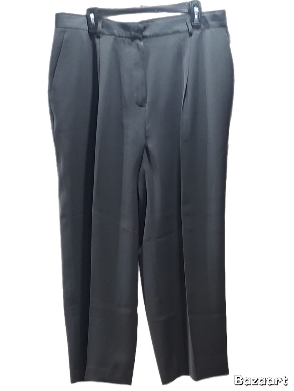 AK Anne Klein Fully Lined Women's Dark Gray Trousers, 18W